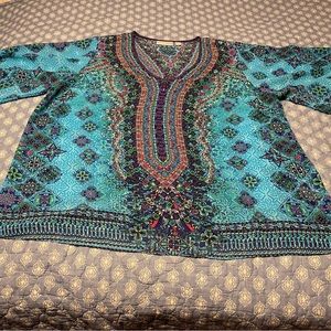 Kim Gravel two piece tank and caftan top